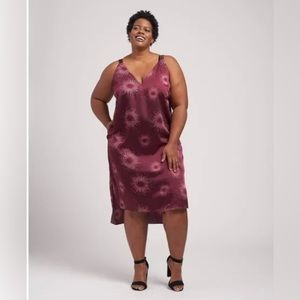 Universal Standard Shindig Constellation Satin Slip Dress